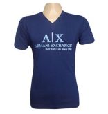 Camisa Armani Exchange Azul Marinho