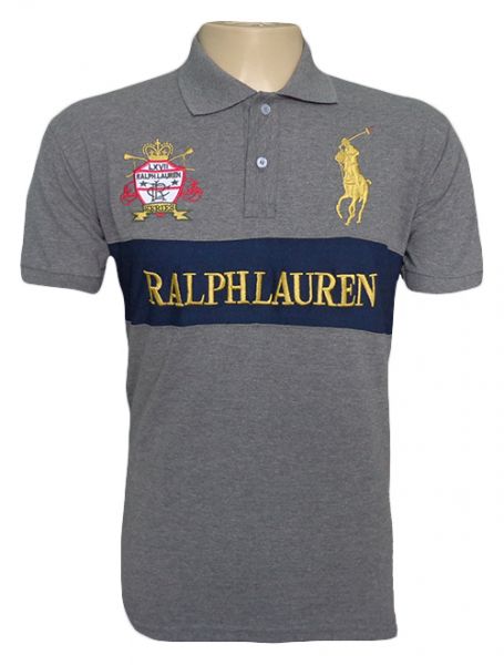 Camisa Polo Ralph Lauren Grafite