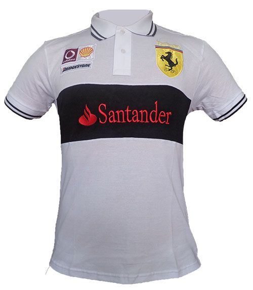 Camisa Ferrari Polo Branca